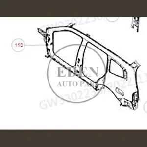 5401700XKV3AA HAVAL TANK 500 Left side assembly GWM HAVAL AUTO PARTS VEHICLE PARTS&ACCESSORIES