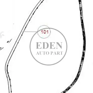 6107100XKV3AA HAVAL TANK 500 Left front door sealing strip assembly GWM HAVAL AUTO PARTS VEHICLE PARTS&ACCESSORIES